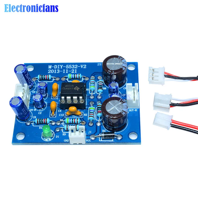 NE5532 Плата усилителя OP-AMP Hi-Fi предусилитель сигнала Bluetooth усилитель предусилитель доска DC 12-35 В для Bluetooth предусилителя