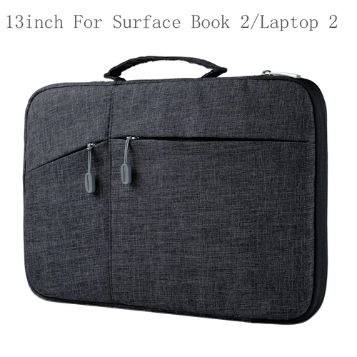 13inch Black Megoo поверхность рукав Чехол 1"~ 15" для microsoft Surface Pro X/7/4/3/6/5 12," Surface Book 2 Поверхность ноутбука 3/2/1 13,5" 15,6" - Цвет: 13inch Black