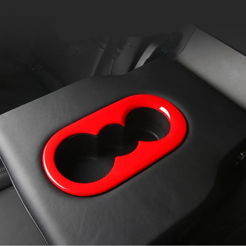 Заднее сиденье автомобиля из углеродного волокна с принтом держатель для чашки