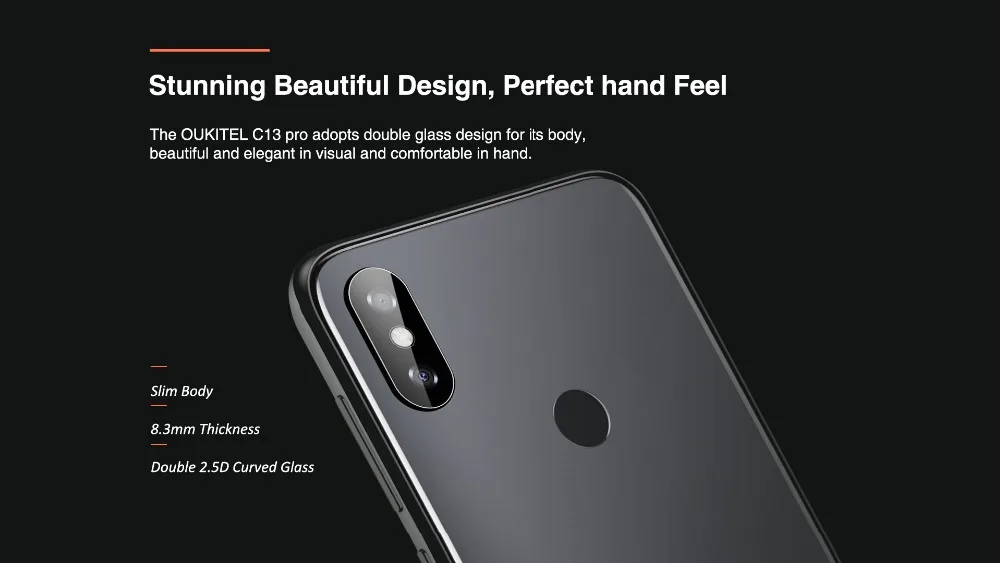 OUKITEL C13 Pro 5G/2,4G wifi 6,1" 19:9 2 ГБ 16 ГБ Android 9,0 мобильный телефон MT6739 Четырехъядерный 4G LTE смартфон распознавание лица отпечатков пальцев