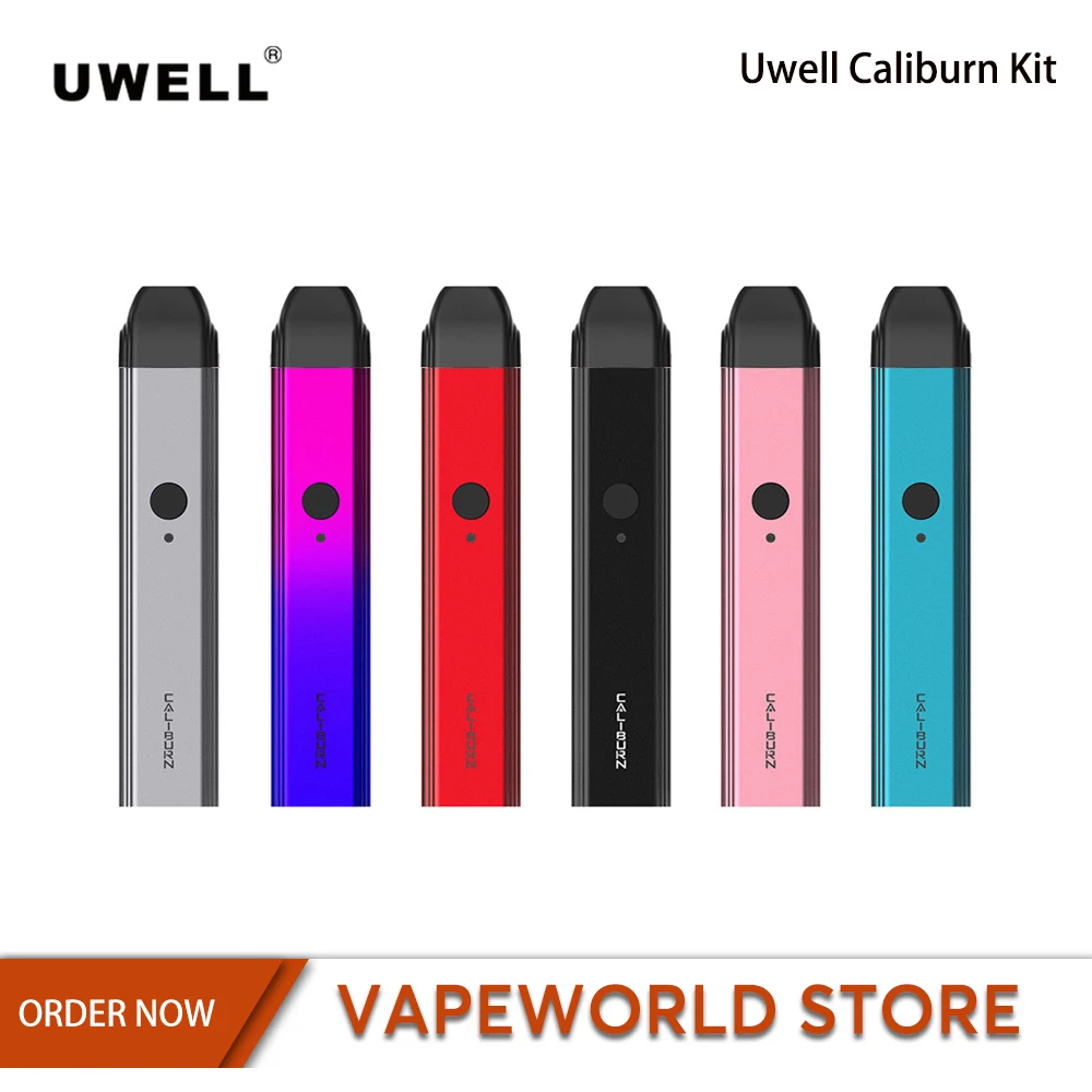 Новинка 2019 оригинальная капсула Uwell Caliburn со встроенной батареей 2 мл бак для вейпа