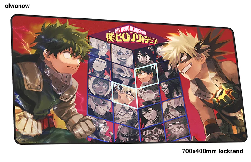 Коврик для мыши My Hero Academy, игровая подставка для запястья 700x400x2 мм, коврик для мыши, игровой коврик для мыши, большой коврик xl, коврик для мыши, компьютерный Настольный коврик