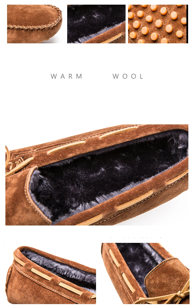 Новинка; модная зимняя мужская повседневная обувь; Mocasines Hombre; лоферы; Высококачественная замшевая кожаная обувь; мужская обувь на плоской подошве без застежки; обувь для вождения