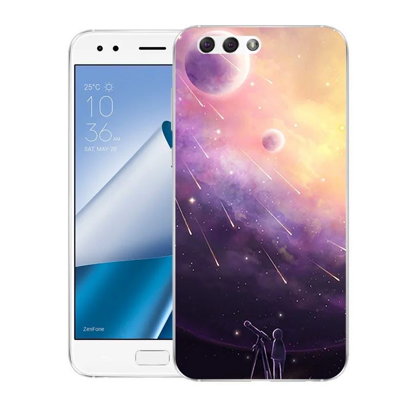 Чехол для телефона s для Asus Zenfone 4 ZE554KL, чехол с модным принтом, задняя крышка, Fundas, Мягкий Силиконовый ТПУ чехол, ультра тонкие чехлы