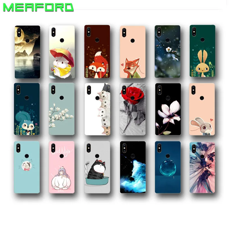 For Xiaomi MIX 2S Phone Case Cartoon Shell Personality Cover Silicone Soft TPU mi max 2s Mobile Bendable |