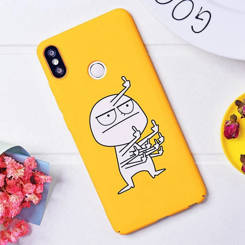 Милый мультяшный чехол для Xiaomi Redmi Note 5 Pro Чехол желтый Coque Xiomi Xaomi чехол для телефона для Xiaomi Redmi Note 5 Plus 4X чехол - Цвет: A