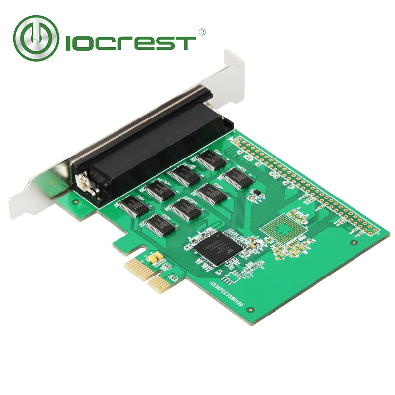 IOCREST XR17V358 чипсет pcie 8 портов последовательная карта PCI-Express плата контроллера с вентилятором