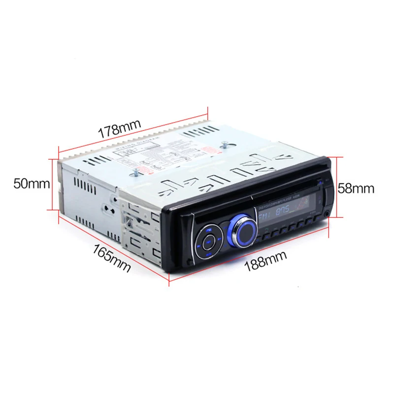 8169A Съемная панель 4*52 Вт 7388IC dvd-радио Bluetooth FM приемник CD VCD MP3 SD USB 12 В в тире 1Din