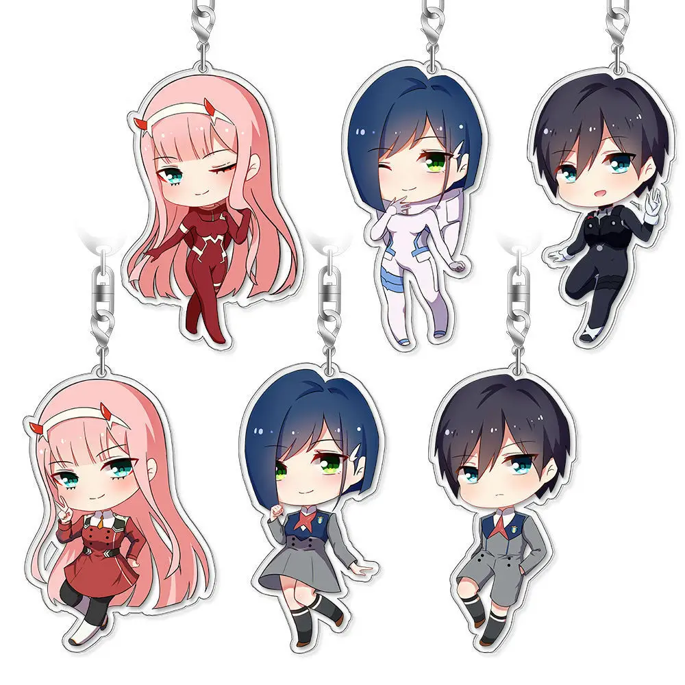 Милый акриловый брелок DARLING in the FRANXX DITF 02 для ключей телефон шарм косплей реквизит|