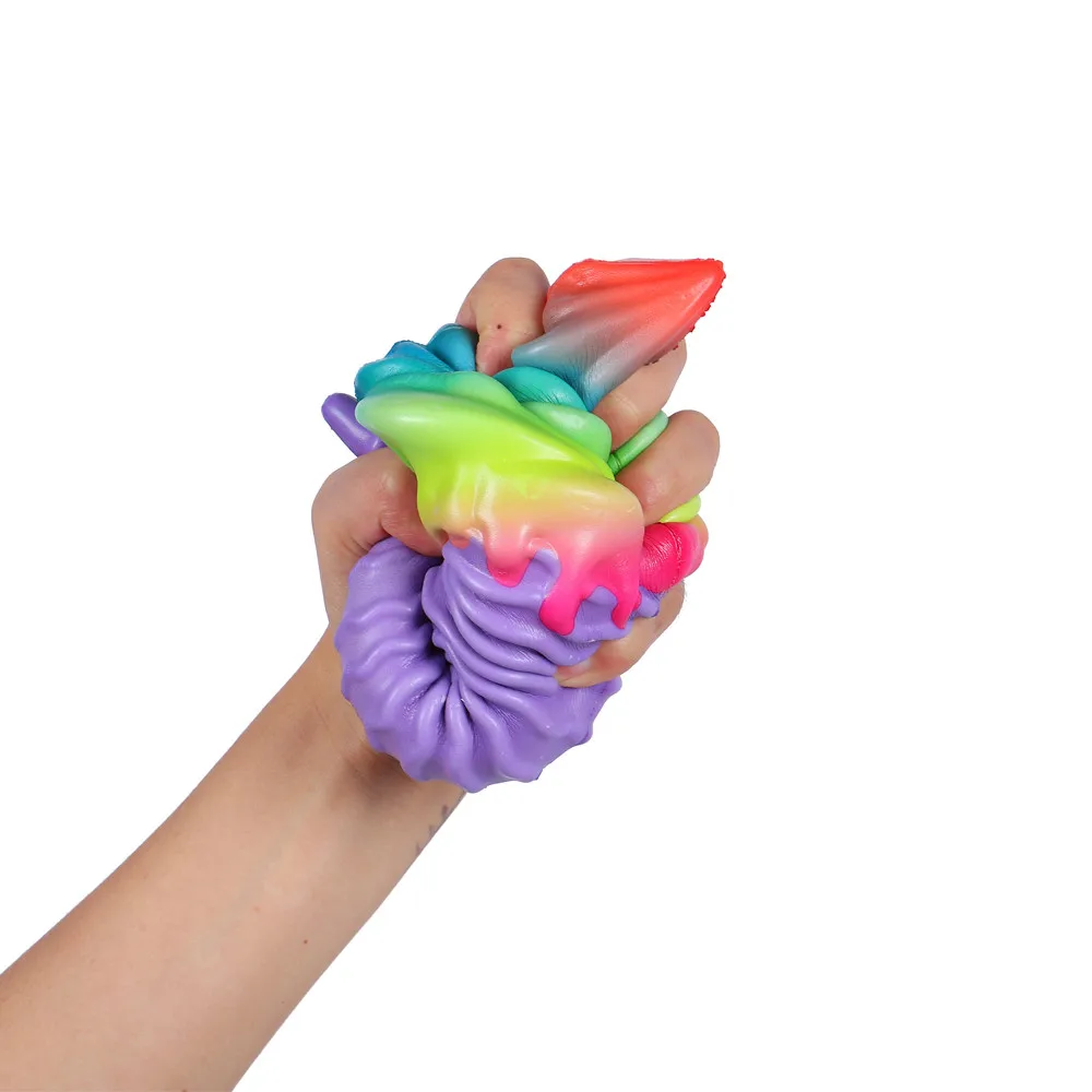 1 шт. сжимающее Радужное Мороженое Мягкие игрушки jumbo медленно растущий крем Ароматические сжимающие игрушки новинка подарок