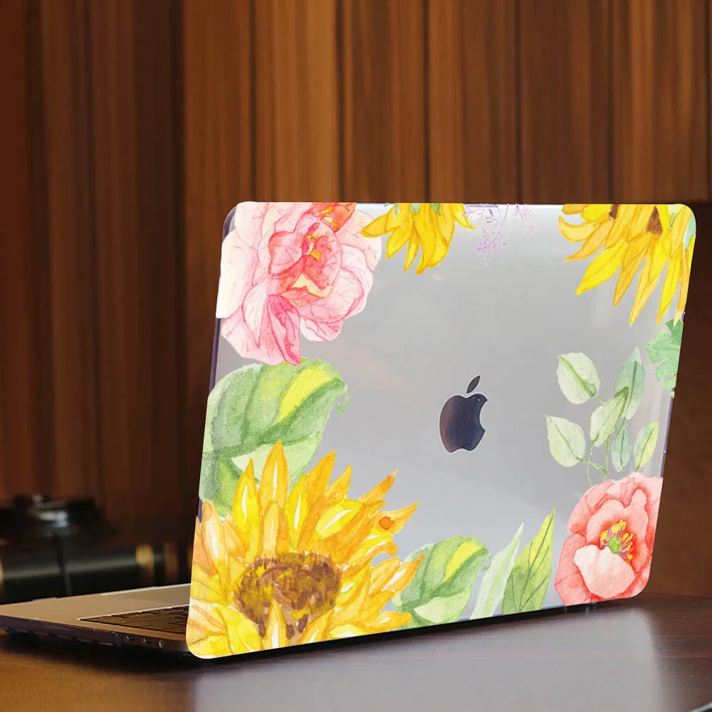 Чехол Redlai для Macbook New Pro 13 15 w/o Touch bar Air 13 A1932 чехол для ноутбука Air Pro retina 12 13 15 жесткий чехол с цветочным принтом