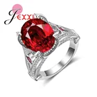 Высококачественное серебряное розовое кольцо CZ Размер 6-10 Акция Bague модные юбилейные ювелирные изделия для женщин Anel