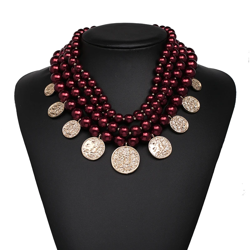 Модное женское ожерелье подвеска za Boho Maxi с металлической подвеской Трендовое