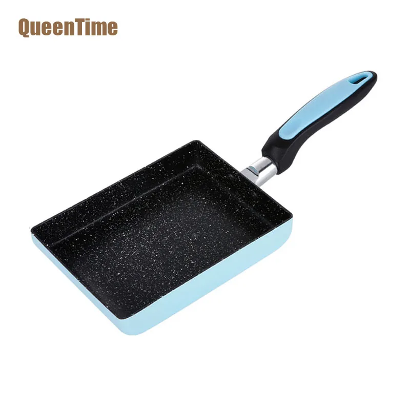 QueenTime Professional Нефритовая курильница квадратная сковорода для жарки алюминиевый сплав антипригарный шеф-повар сковороды-гриль антипригарные сковорода для готовки аксессуары