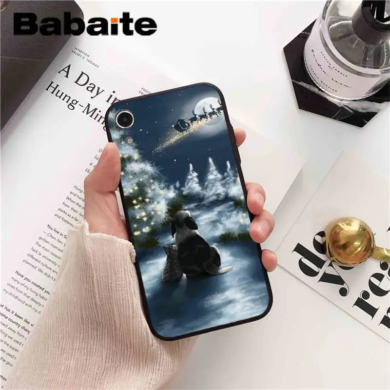 A2 Babaite Merry Christmas Санта Клаус Олень DIY чехол для телефона для iPhone 6S 6plus 7plus 8 8Plus X Xs MAX 5 5S XR 11 11pro 11promax - Цвет: A2