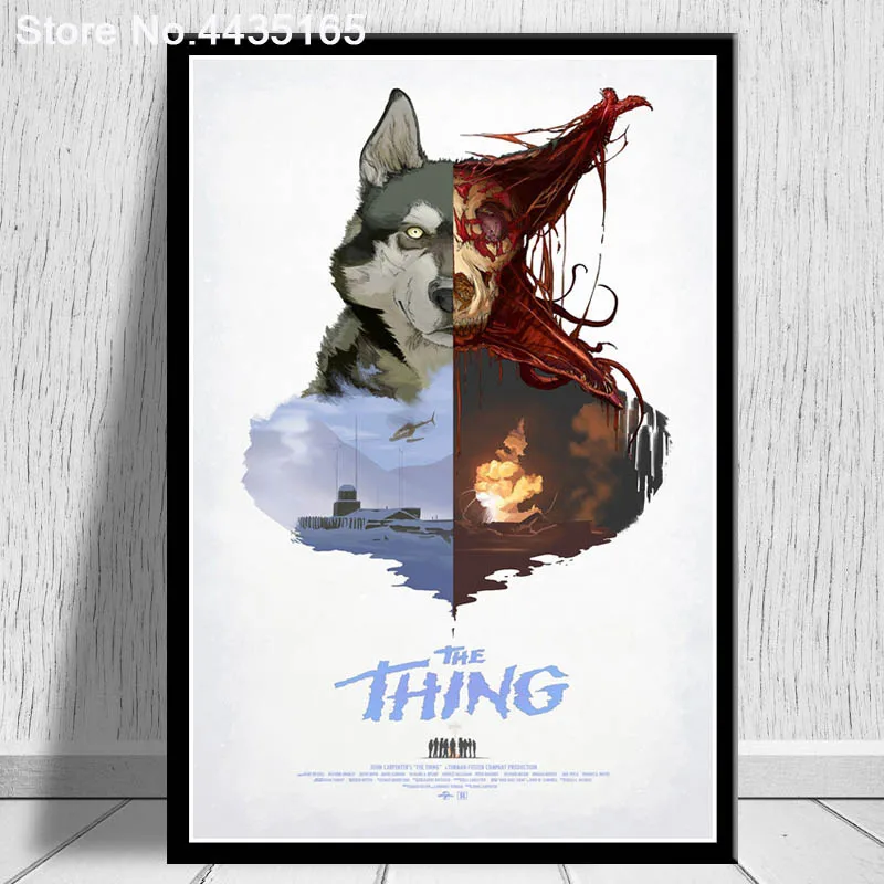 Постеры и принты Джон плоттер The Thing 1982 Классический кинопостер Картина на холсте