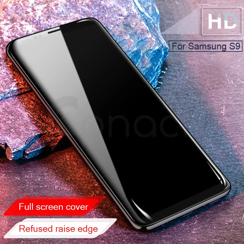 10D полное покрытие экрана протектор Закаленное стекло на samsung Galaxy S8 S9 Plus S7 Edge стекло Note 8 9 A6 A8 Plus стеклянная пленка