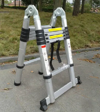 2 шт. 1 9 м + алюминиевая телескопическая лестница с соединением | Инструменты