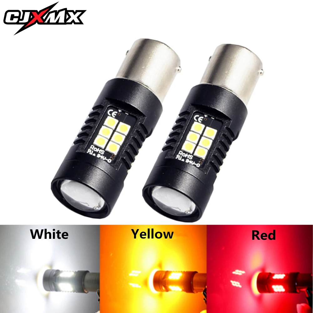 CJXMX 2 шт. 1156 BA15S P21W светодиодный светильник 3030SMD 1200LM сигнал поворота обратный