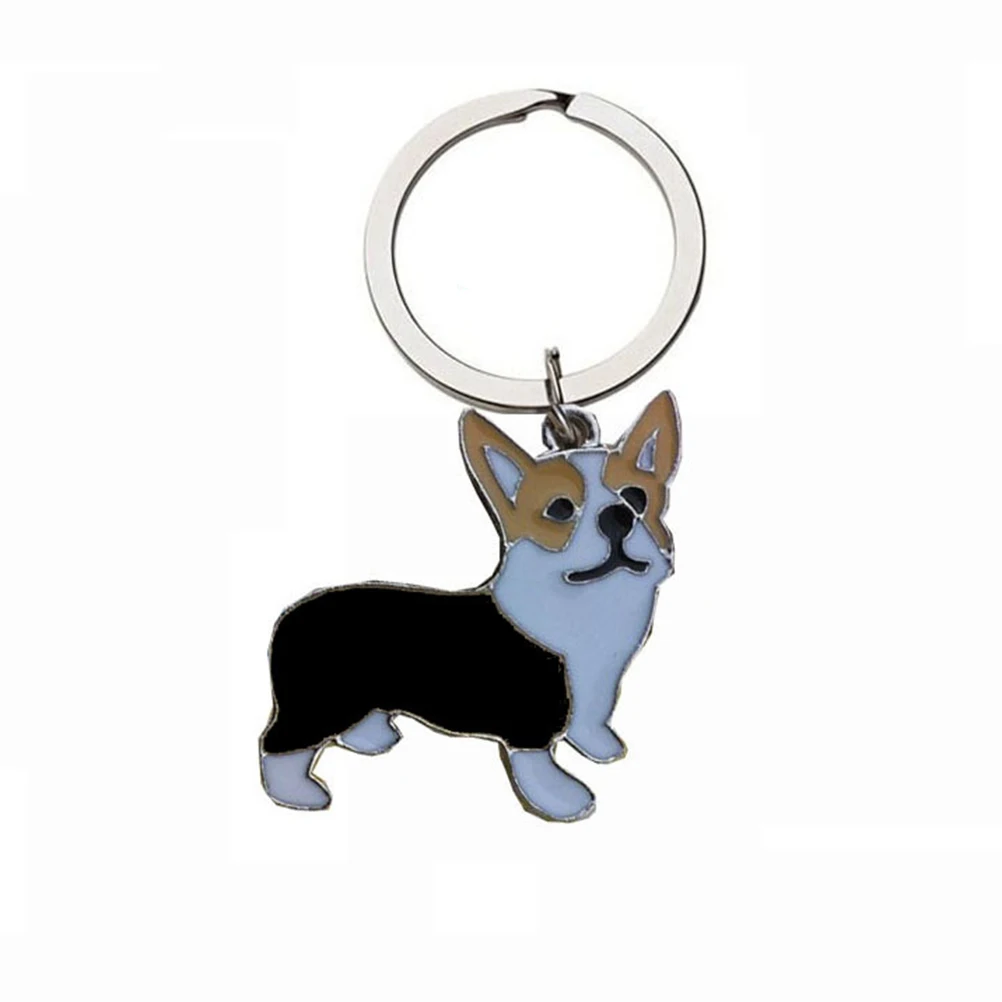 Корги собака фигура собаки брелок форма дешевые прекрасный автомобиль очень