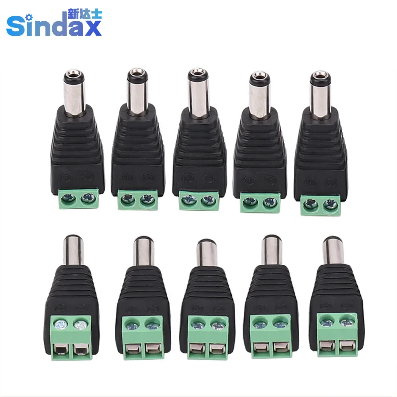Sindax DC Мощность штекер CCTV видео Балун 5.5X2.1mm постоянного тока терминалы адаптер