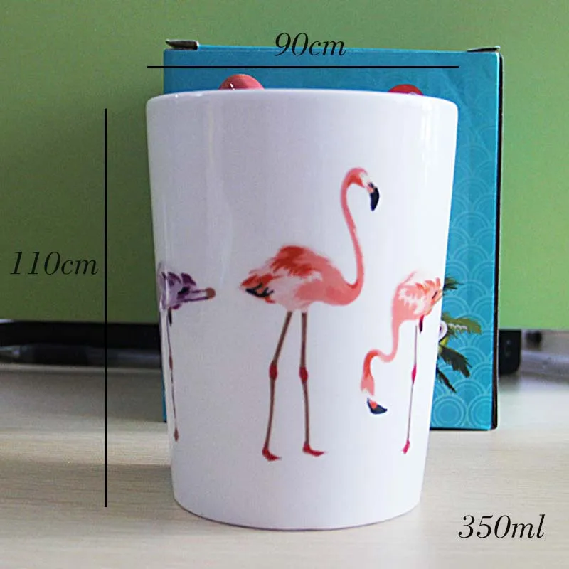 Керамическая утренняя кружка Fresh Flamingo Style фарфоровые кофейные чашки для молока и