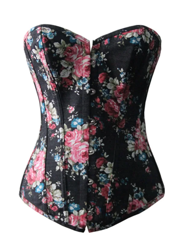 Женская клувечерние одежда на шнуровке винтажный черный джинсовый топ-бюстье