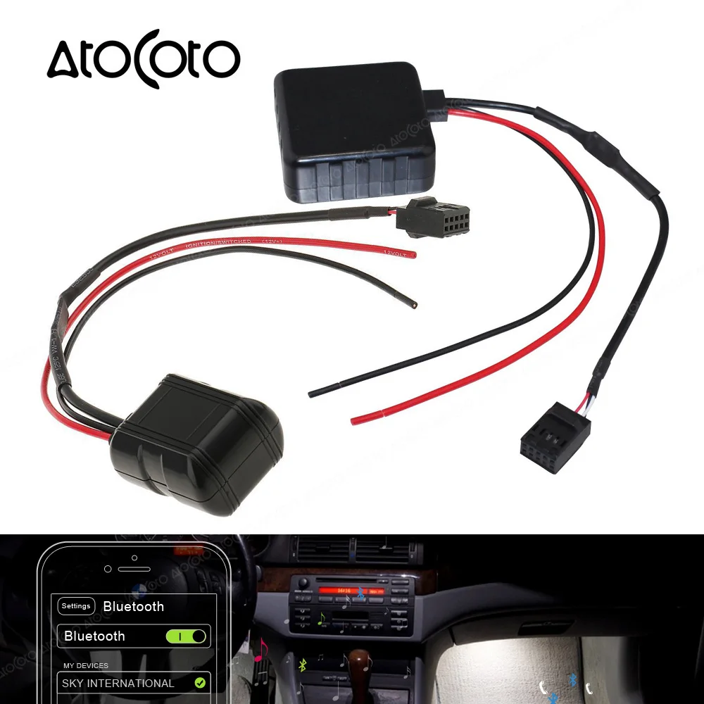 Автомобильный модуль Bluetooth для BMW E46 3 серии радио стерео Aux кабель адаптер с