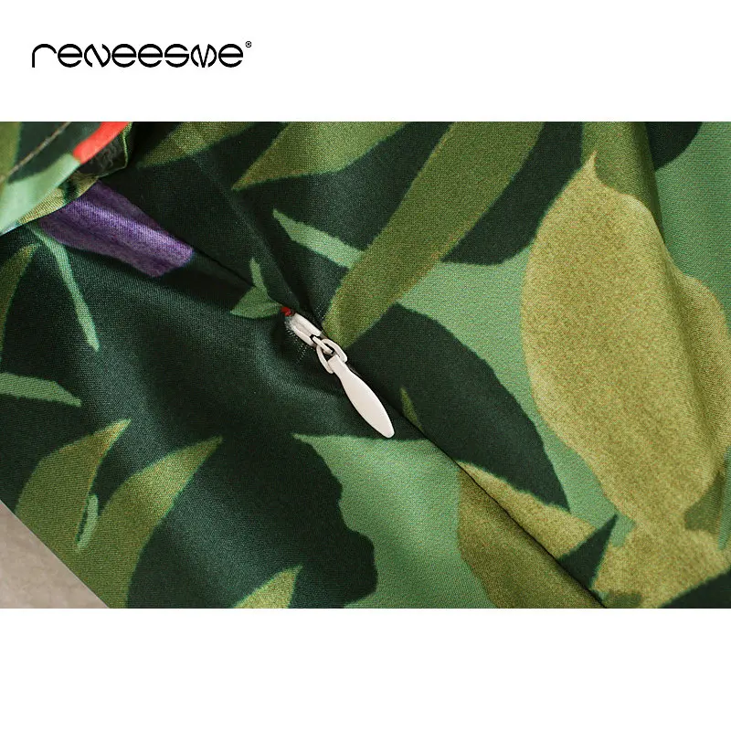 Новинка 2019 женское платье с цветочным принтом ТРАПЕЦИЕВИДНОЕ ПЛАТЬЕ С Коротким