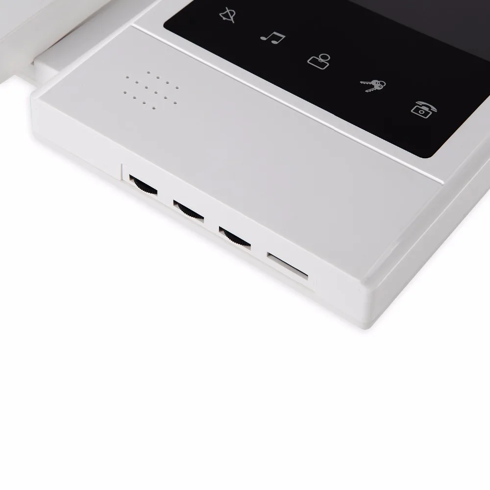 SmartYIBA Wired Video Doorphone 4.3 Inch Color Touch Screen Monitor Intercom Doorbell Ring Rfid Inductive Card Unlock IR | Безопасность