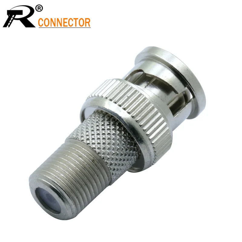 Оптовые коннекторы с разъемами типа R переходник Папа папа F для ТВ RF Coax 10 шт./лот|bnc
