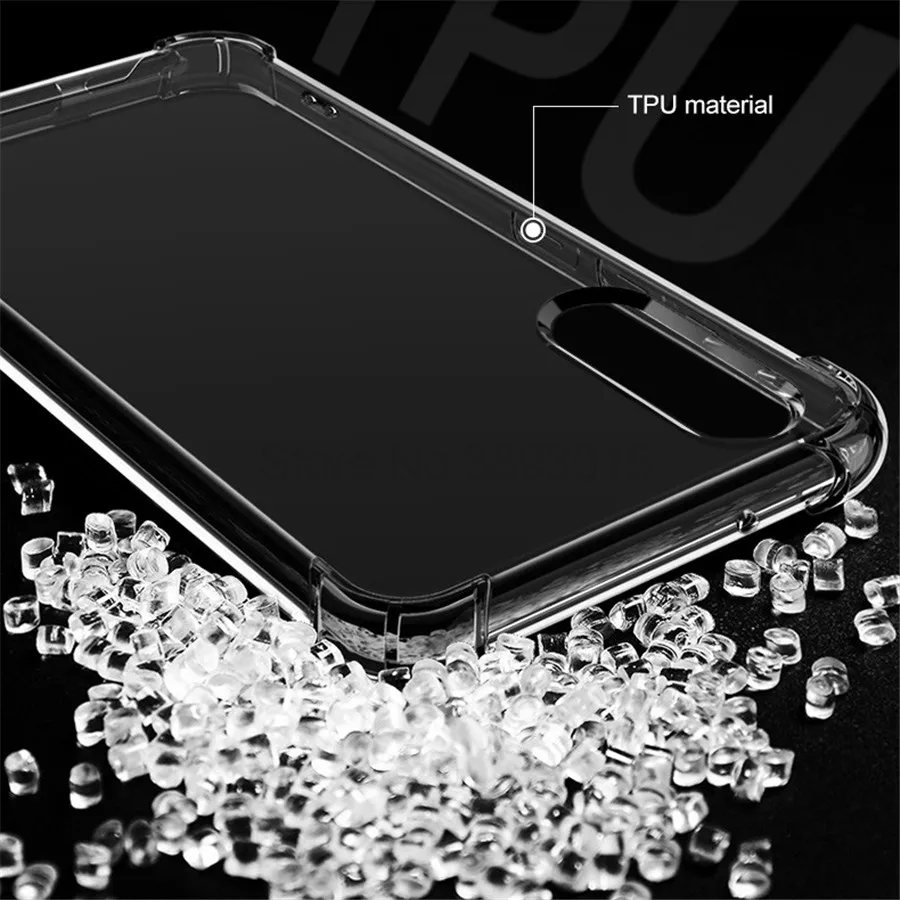 Прозрачный мягкий ударопрочный чехол для huawei Y5 Y6 Y7 Y9 prime nova 5 5i 4 4e 3 3i 3e P30 pro P20 Lite Защитная панель из тонкого