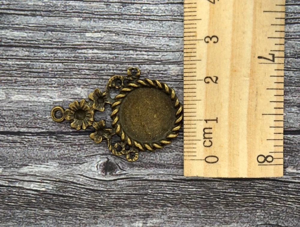 Круглые металлические кабошоны 5 шт./лот внутренний размер 14 мм основа для