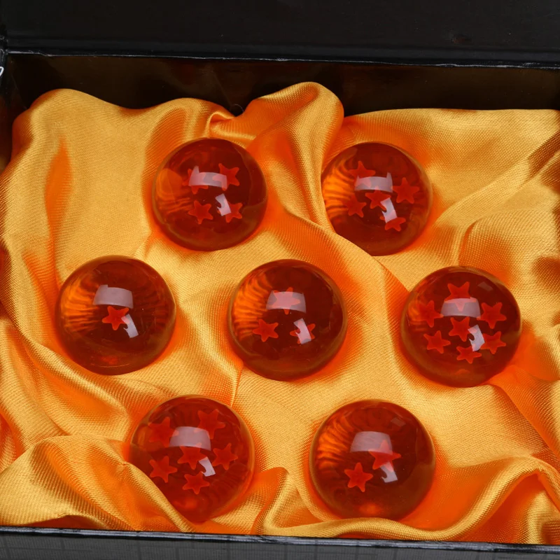 3 комплекта, 3,5 см, Dragon Ball Z, новинка, в коробке, драконий жемчуг, 7 звезд, набор хрустальных шаров, шары Dragon Ball Z, полный комплект