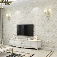 beibehang 53x300cm european damascus floral wallpaper for walls 3 d textured flooring wall paper living room bedroom decoration