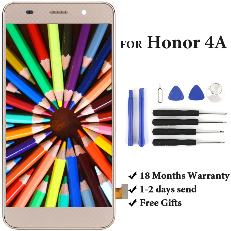 Замена телефона для Honor 4A ЖК панель с сенсорным экраном CSL L01 SCL L21 в сборе Y6