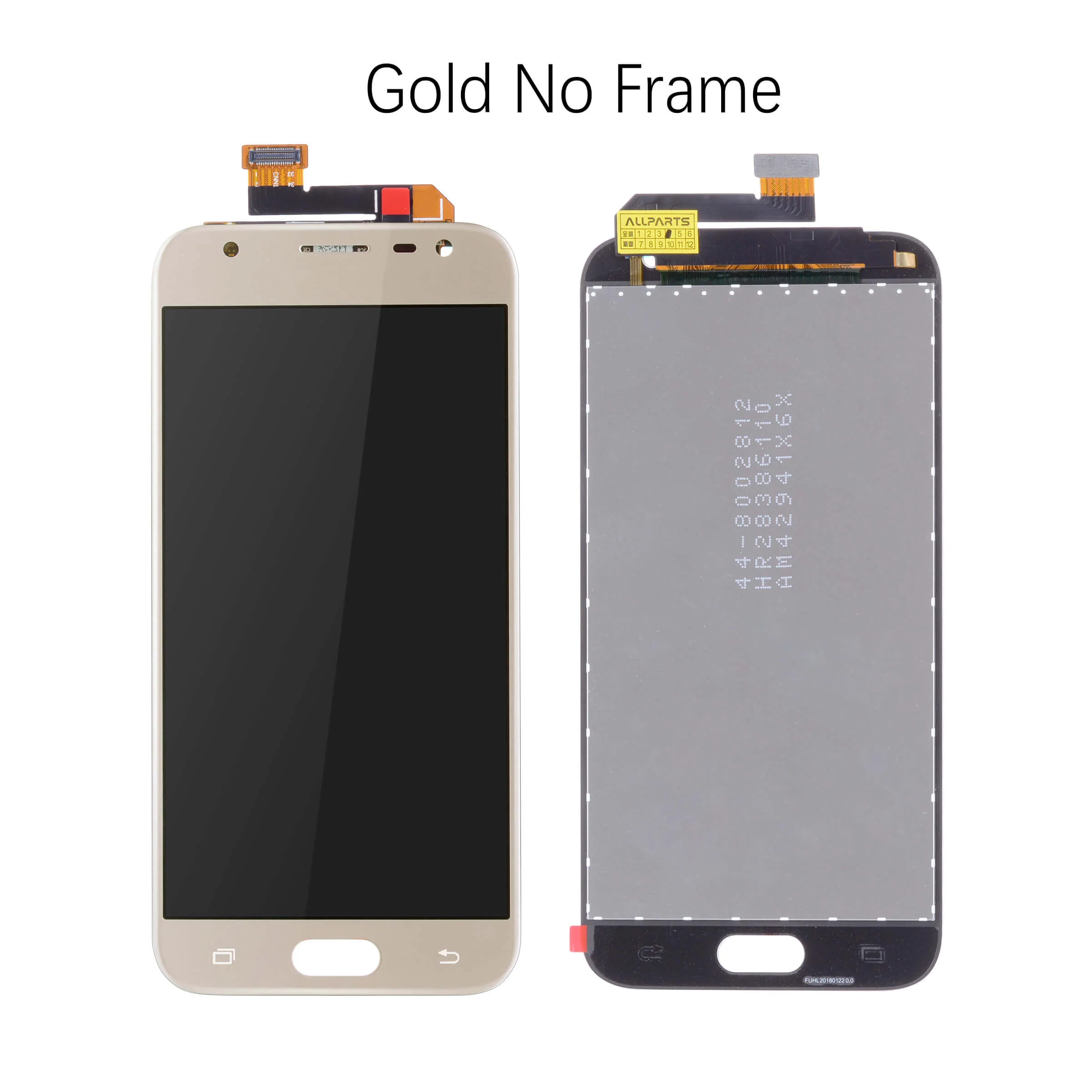 Gold No Frame Дисплей для SAMSUNG Galaxy J3 J330f J330 LCD в сборе с тачскрином 5.0" Черный синий золотой - Цвет: Gold No Frame