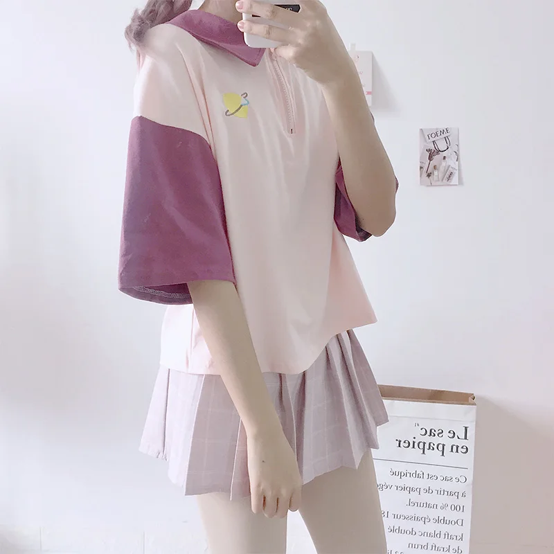 Женские повседневные футболки в Корейском стиле с рисунком героев мультфильмов