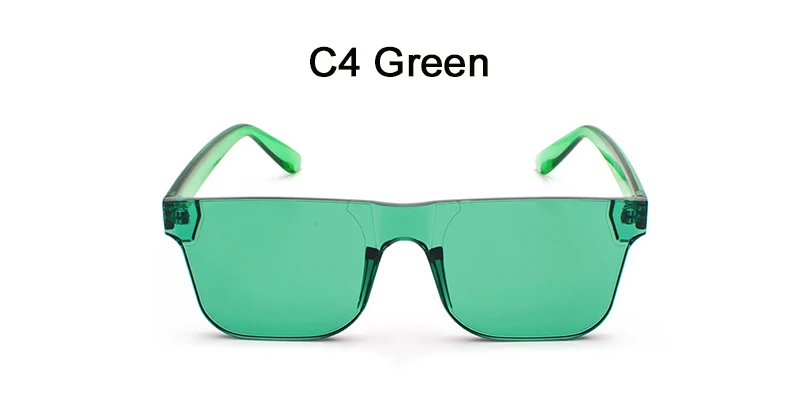 C4 Green Модные отражающие солнцезащитные очки для женщин, качественные Ретро прямоугольные солнцезащитные очки для женщин, большая оправа, горячая Распродажа, дешево, опт, женские оттенки - Цвет линз: C4 Green