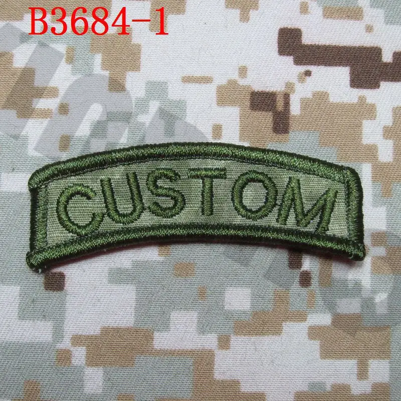 Нашивка С Вышивкой Arc Custom name Tape Text brand Morale tactics Military - Цвет: B3684 FG