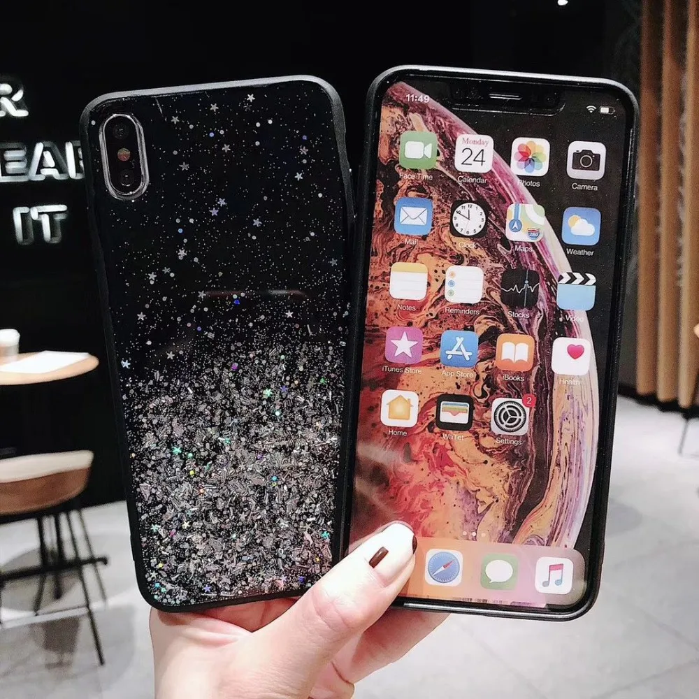 Psychedelic Звездный мягкий чехол для телефона iPhone 11 PRO X XS Max XR SE 2020 7 8 6 6s Plus Coque