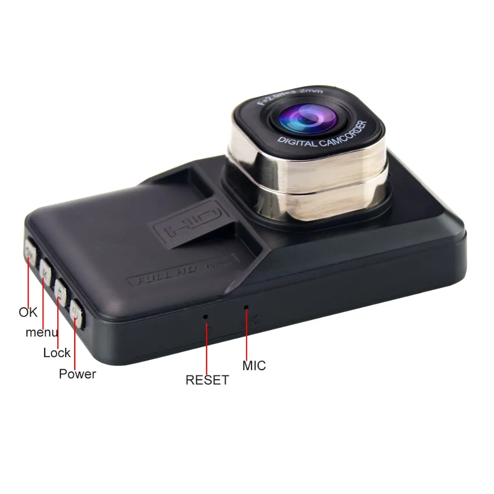 Mini 3 inch Car DVR Camera 120 Wide Angle Lens Dash Cam HD 1080P Video Registrar Night Vision Loop Recording Gravity Sensing | Автомобили