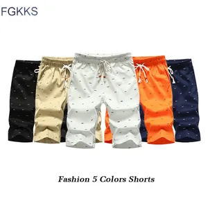 Мужские дышащие шорты FGKKS, повседневные шорты-бермуды с принтом в виде рыбных костей, лето 2020