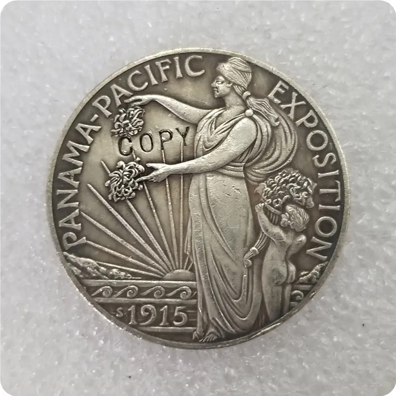 Памятные Юбилейные Монеты 1915-S Панамская Тихоокеанская экспозиция-копия монеты