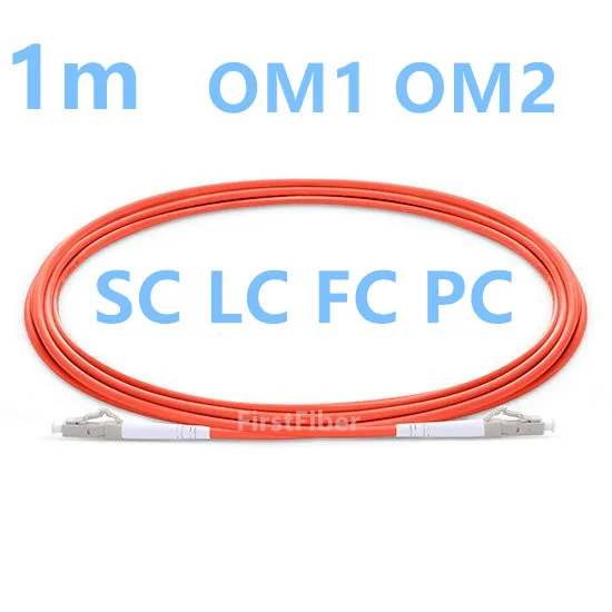 1 м LC SC FC PC UPC OM1 OM2 волоконный патч-кабель перемычка патч-корд Simplex Multimode 2 0 мм |