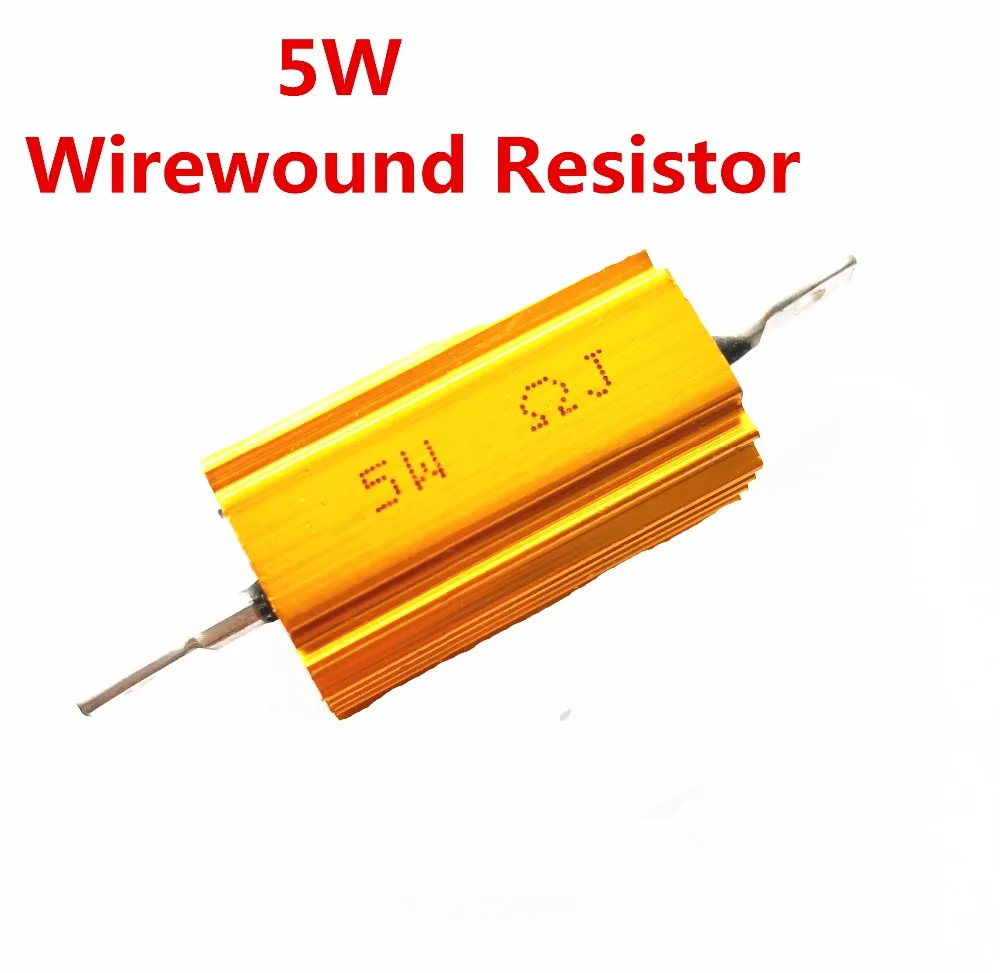 2 предмета в комплекте, полный соотношение цена/качество 5W 0,01-100 K ohm 0.47R 0.5R 0.56R 0.68R 1R 1.5R 2R проволочный Алюминий Мощность металлический корпус чехол Resista 5