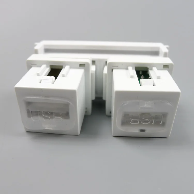 Двойной порт USB 2,0 мама к гнезду разъем настенная пластина