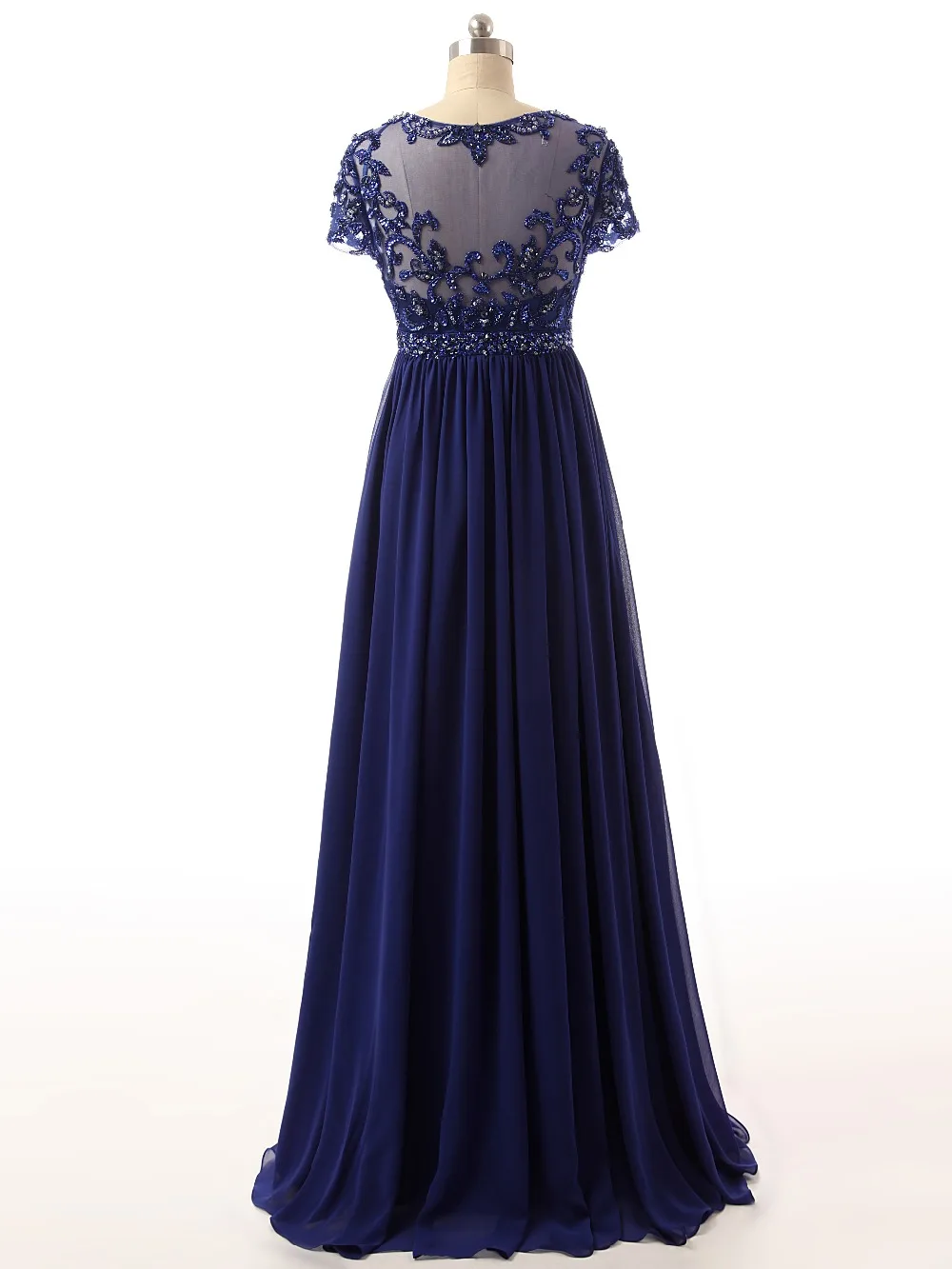 Вечернее платье 2017 длинное шифоновое А силуэта с рукавами крылышками|robe de soiree|gown