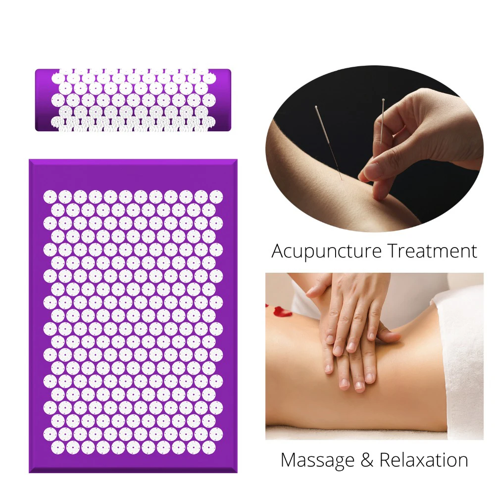 68*42 см) иглы Массажный коврик для головы Массажная подушка для шеи расслабляющий Массажный коврик для спины Массажный коврик акупунктурная Подушка с сумкой