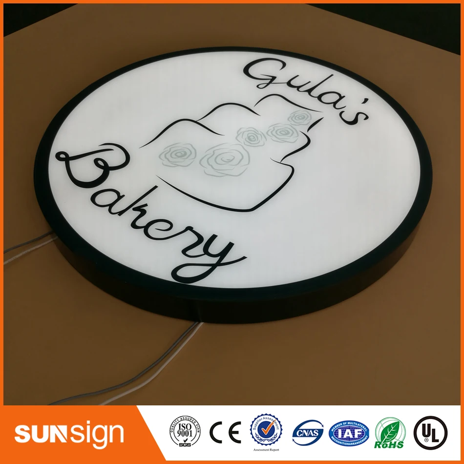 3D акриловый рекламный светодиодный подсветкой освещения с буквами коробки